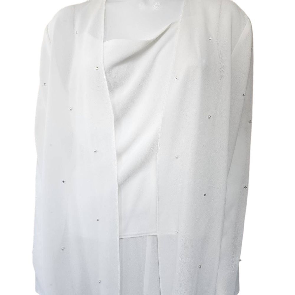 Vintage Lori Ann Montreal White Formal Suit Set (16) - Picture 3 of 7